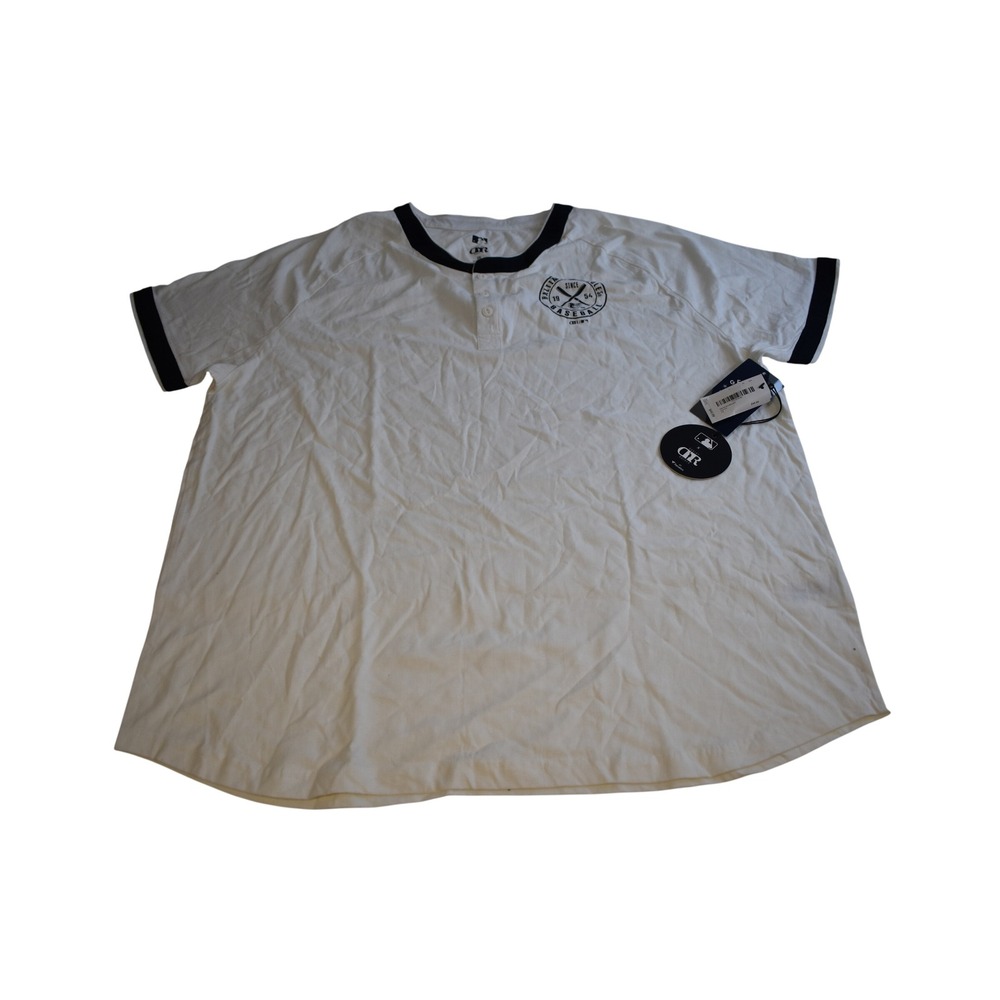 Darius Rucker Baltimore Orioles Mens Large Henley T-Shirt White Black MLB 2XL